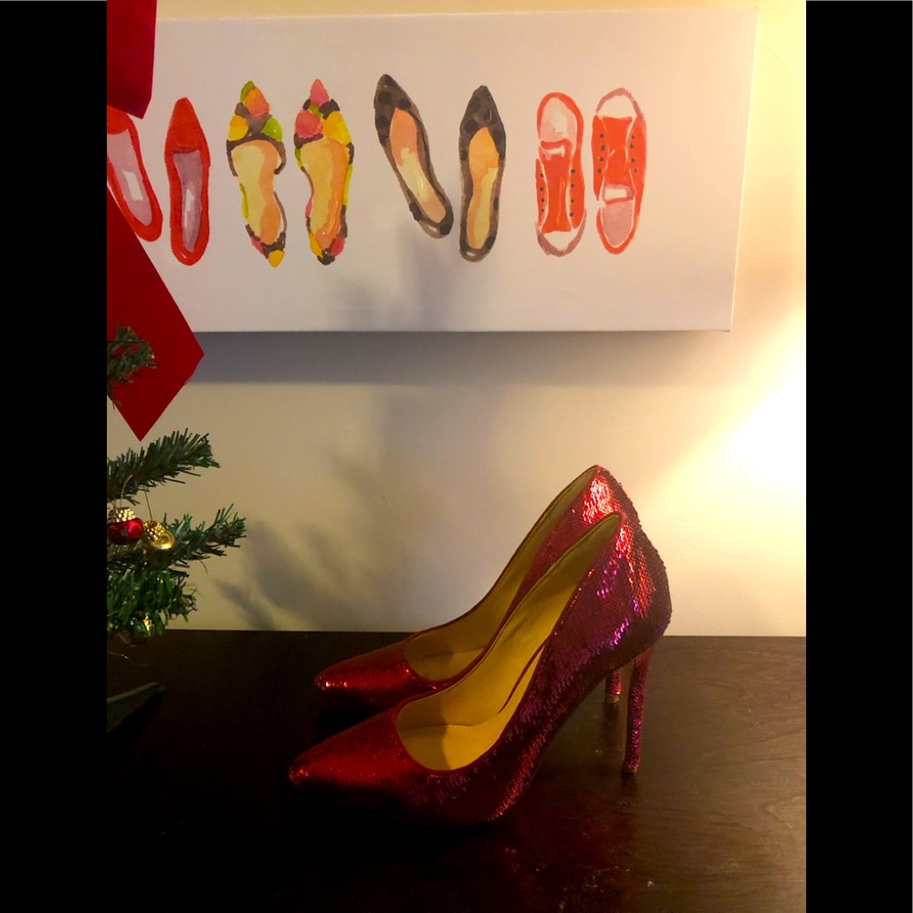 Sequin Pumps